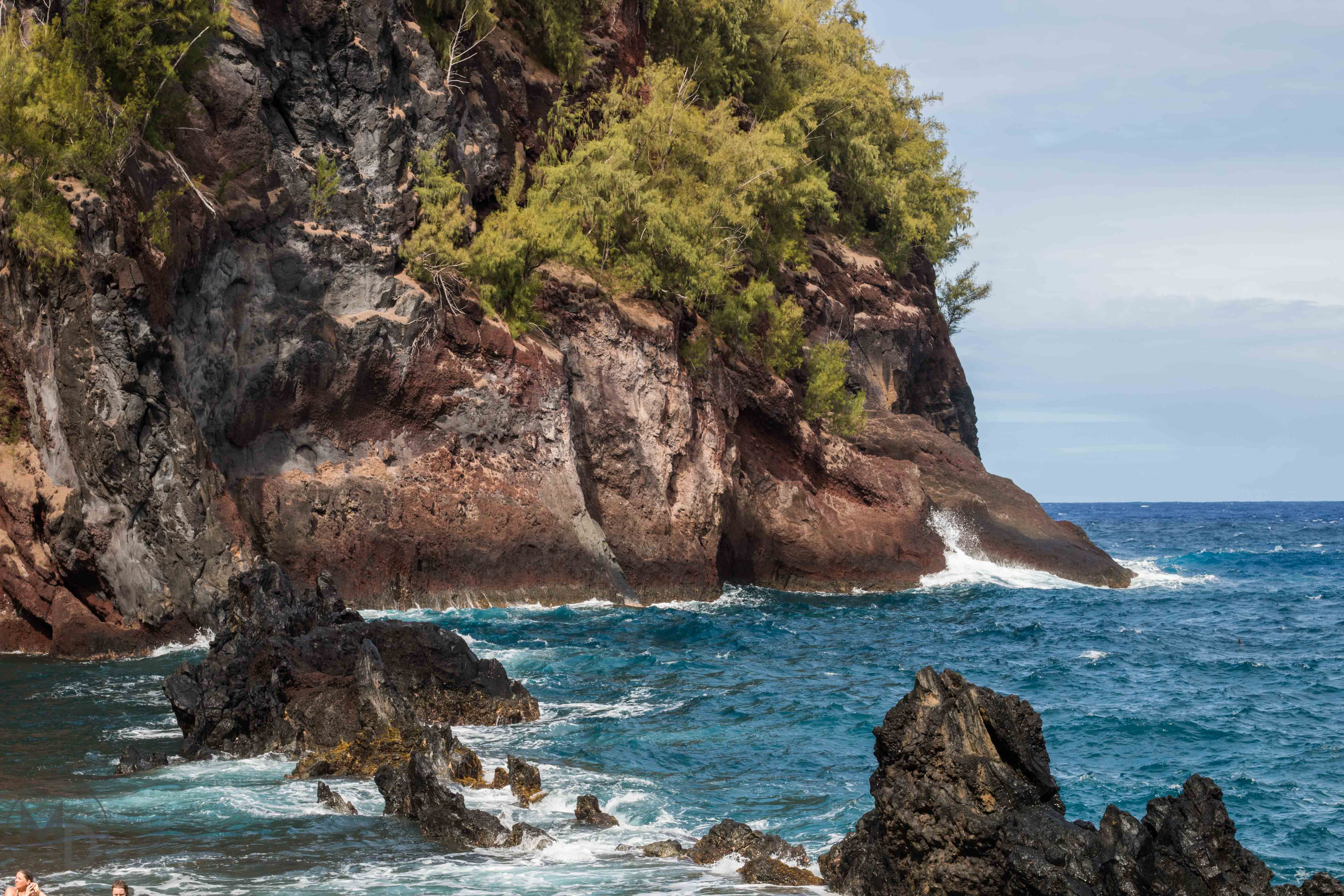 Red sand beach